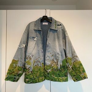 Ryoko Rain Moss Denim Work Jacket